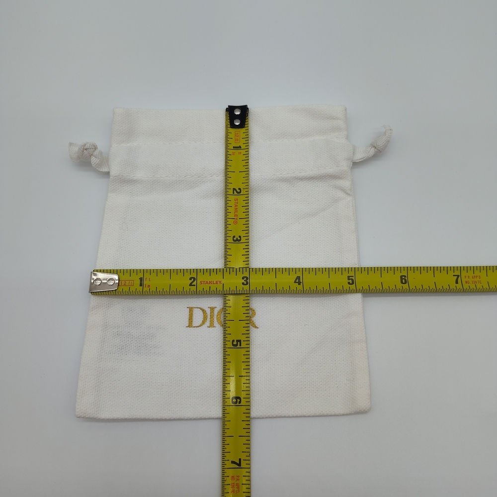 DIOR Dust Bag Set 6pc Cotton Drawstring Pouch Small Large Gift Packaging NWOT - Picture 3 of 5